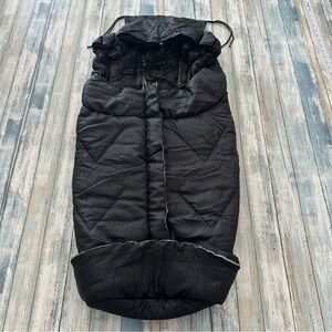 Stroller Footmuff - Plush Weather Proof Warm Bunting Bag Black
